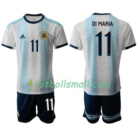 Argentina Fotbollströjor DI MARIA 11 Barn Hemma tröja Copa América 2019 Kortärmad
